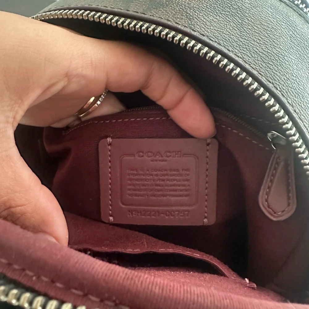 Coach Leopard Print mini Court Backpack - Picture 3 of 5